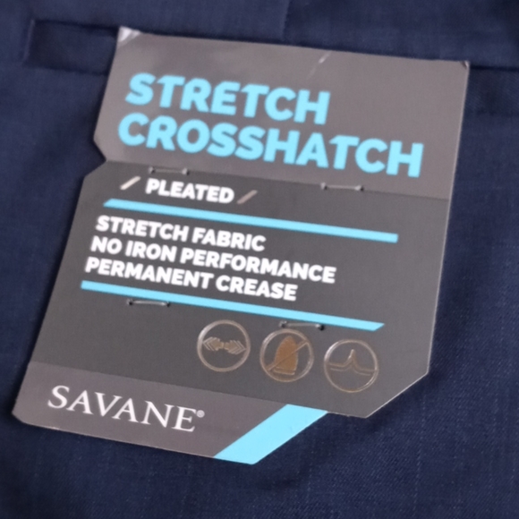 Savane Big & Tall Stretch Crosshatch dress pants - Picture 6 of 7